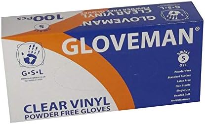 Clear Vinyl Gloves Box of 100 Medium – Powder Free, Latex Free
