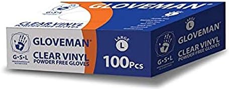 Clear Vinyl Gloves Box of 100 Medium – Powder Free, Latex Free
