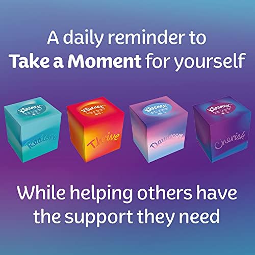 Take a Moment Collection Tissues - 12 Cube Tissue Boxes - in Aid of Mind - Contains 4 Different Designs