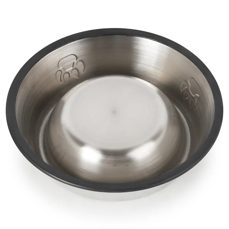 Quality Paw Stainless Steel Pet Bowl | Skidproof Anti-Ant Shape Dog & Cat Feeder | 6 Sizes Available