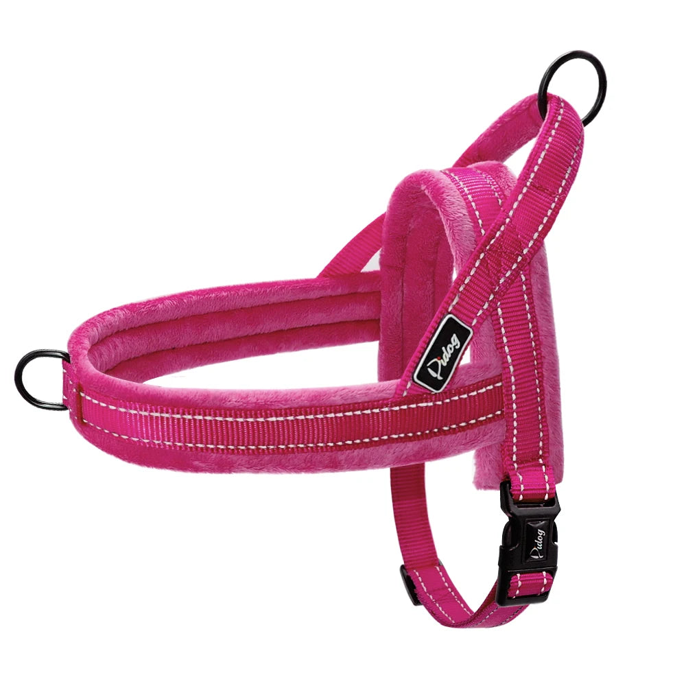 No Pull Dog Harness | Reflective Nylon Vest for Large, Medium & Small Dogs | Padded Strap for Comfort