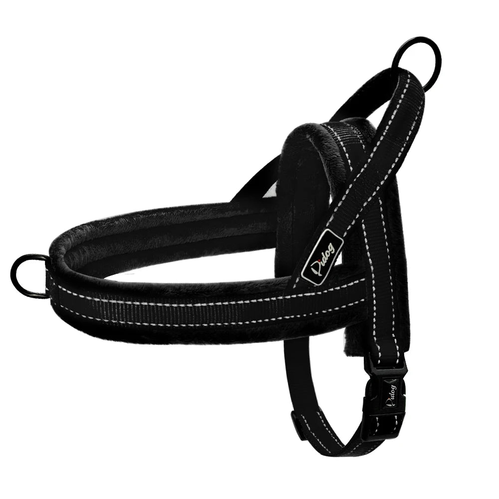 No Pull Dog Harness | Reflective Nylon Vest for Large, Medium & Small Dogs | Padded Strap for Comfort