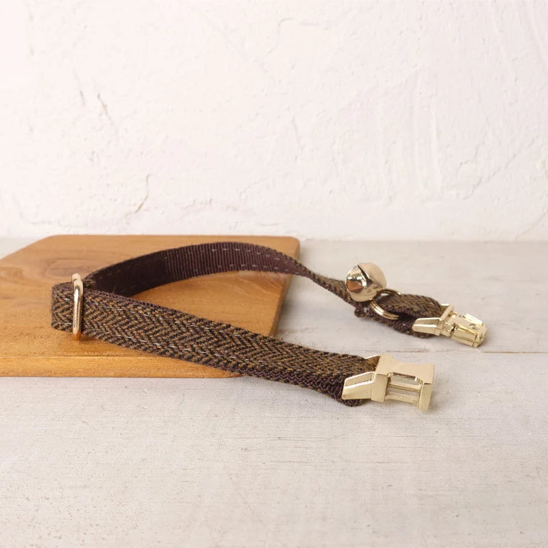 Personalized Cat Collar with Bell and Bow | Customized Engraving for Kittens and Small Dogs - Adjustable Necklace