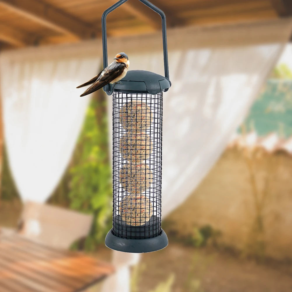 Bird Feeder Dumplings Grease Ball Rack | Outdoor Food Dispenser for Small Wild Birds