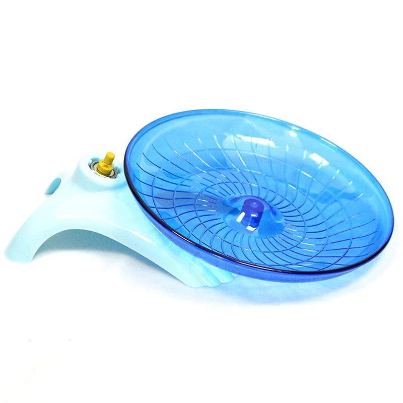 Pet Hamster Flying Saucer | Exercise Squirrel Wheel & Running Disc for Hamsters and Mice