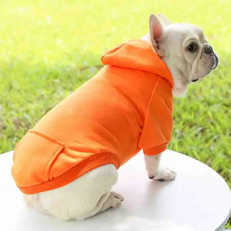 Dog Winter Hooded Sweatshirt for Small and Medium Dog