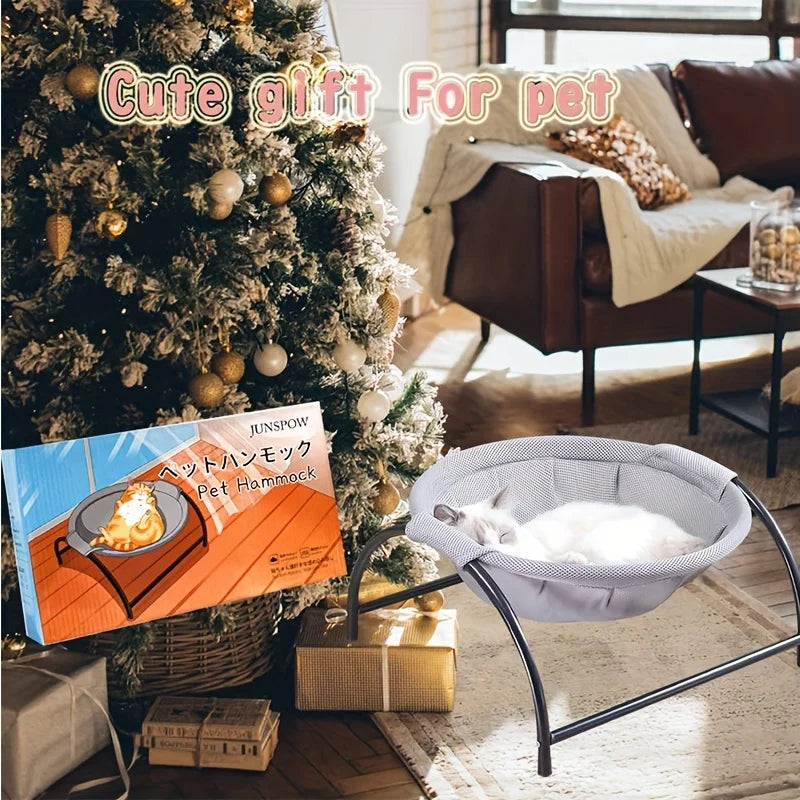 Breathable Cat Hammock Bed | Comfortable Cooling Cot for Cats & Small Dogs