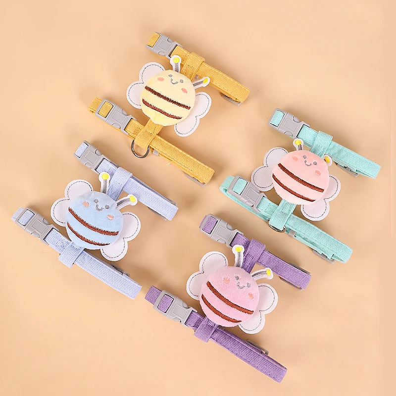 Cute Bee Adjustable Cat Harness & Leash | Safe Collar for Small Dogs and Cats