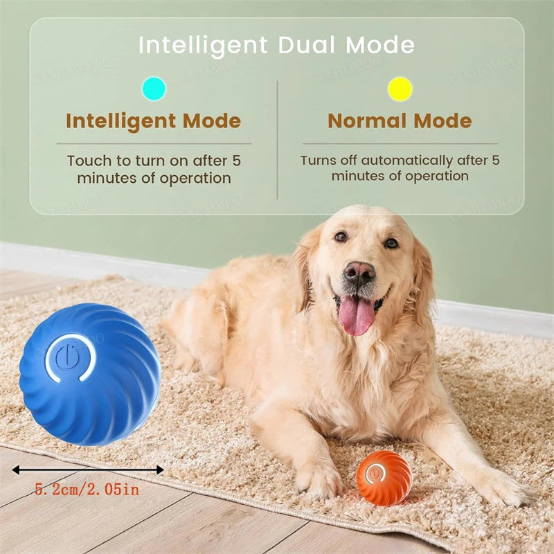 Smart Dog Toy Ball | Electronic Interactive Moving Ball - USB Rechargeable Bouncing Toy for Puppies and Cats - Perfect Birthday Gift