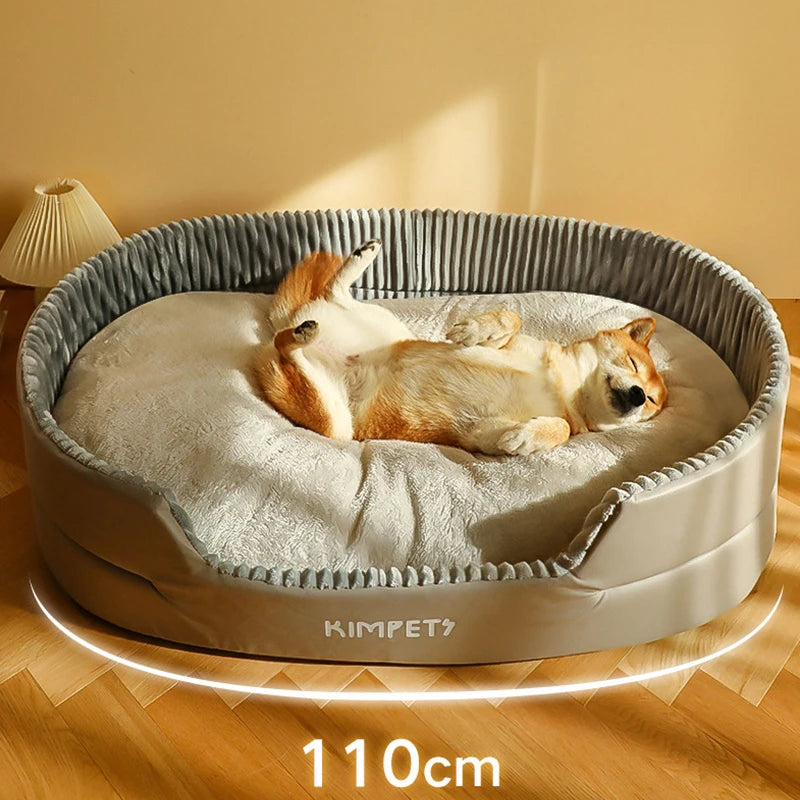 Kimpets Pet Dog Bed Removable Cat Mat Square Plush Kennel