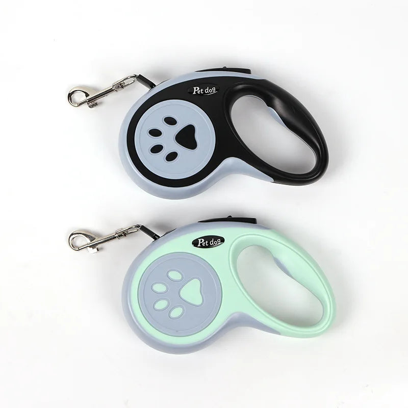 3M/5M Retractable Nylon Dog Leash | Automatic Extending Lead for Small Dogs & Cats