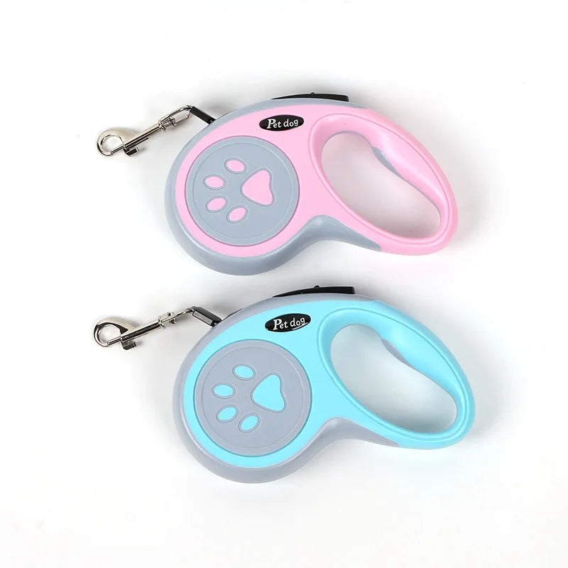 3M/5M Retractable Nylon Dog Leash | Automatic Extending Lead for Small Dogs & Cats
