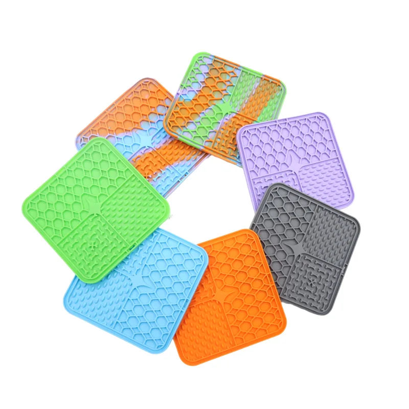 Pet Lick Silicone Mat for Dogs | Slow Food Plate & Bathing Distraction | Interactive Feeding & Training Supplies