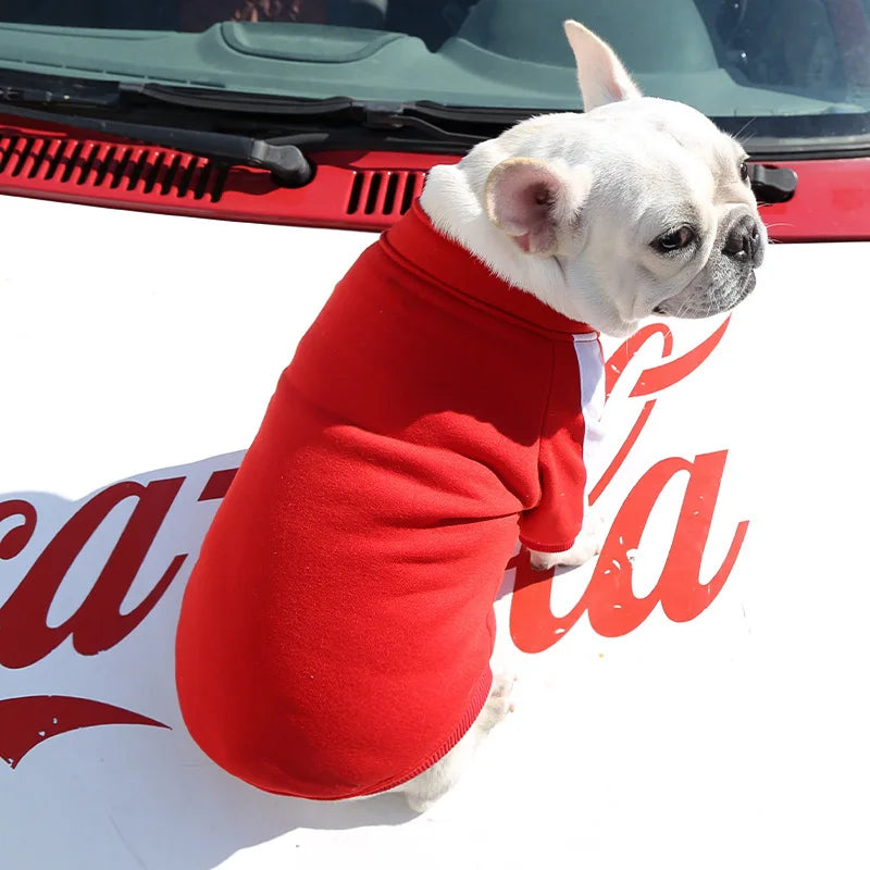 Baseball Dog Jacket Winter Dog Clothes for Small Medium Dogs