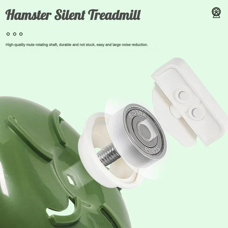 Silent Hamster Sport Running Wheel | Exercise Toy for Small Rodents, Mice & Gerbils with Brackets Accessories