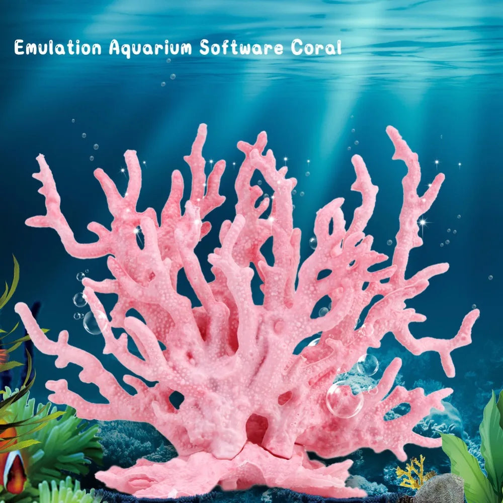 Aquascape Simulation Coral | Resin Fake Coral Decorations for Fish Tanks & Aquariums