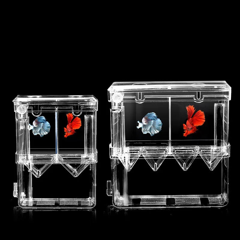 S/L/XL Aquarium Breeder Box | Acrylic Isolation Box for Fish & Shrimp