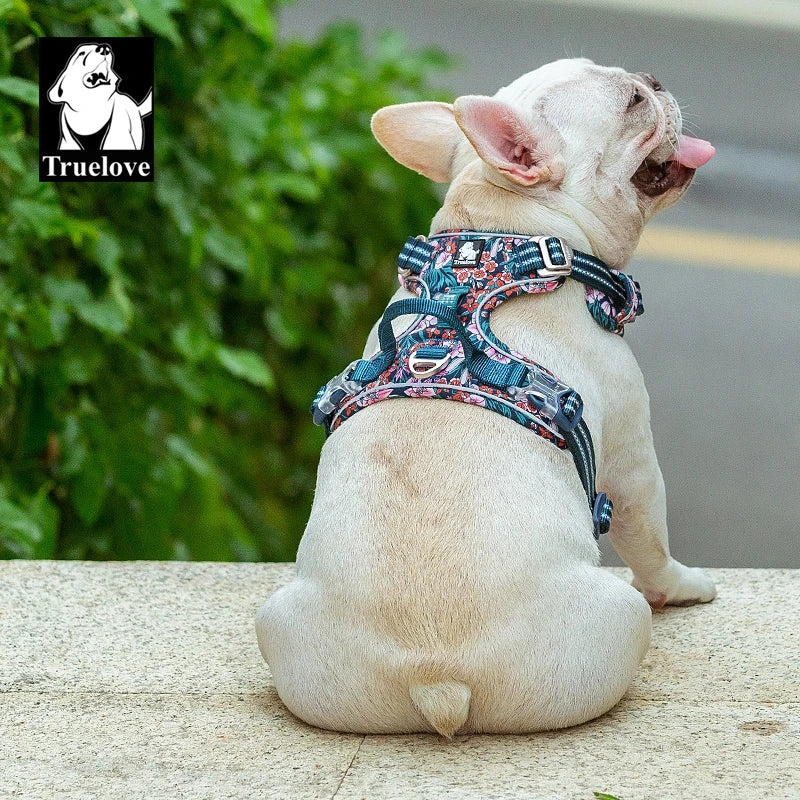 TrueLove Pet Harness: No Pull, Split Design for Small, Medium & Large Dogs | Fashionable Outdoor Harness