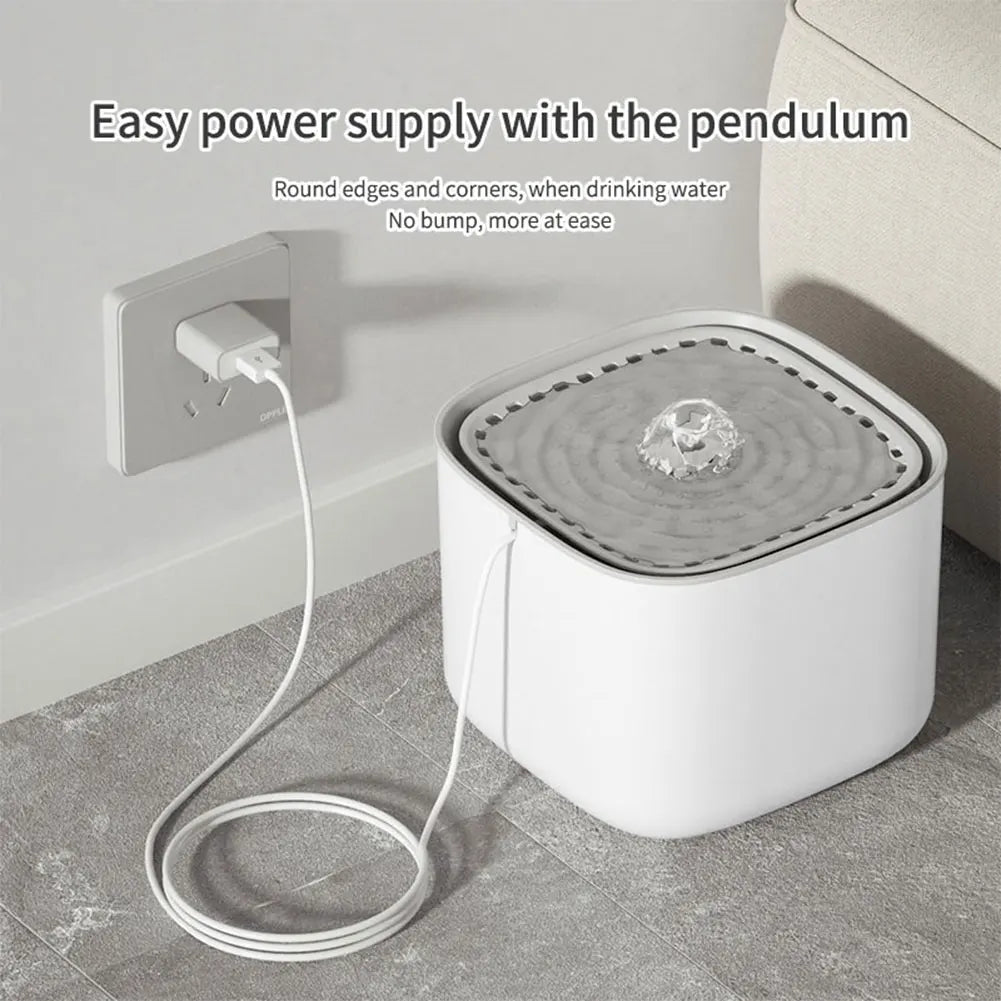 3L Automatic Cat Water Fountain | USB Electric Recirculating Filter Dispenser with Mute Operation