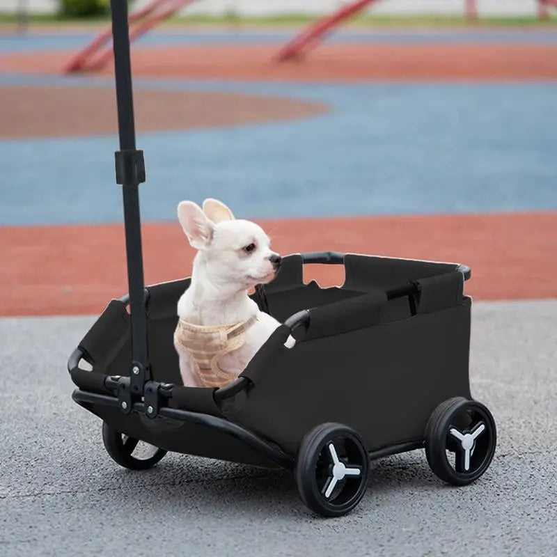 Lightweight Folding Pet Stroller | 4-Wheel Trolley for Dogs & Cats | Perfect for Travel & Shopping