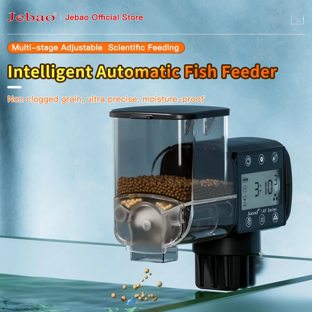 Jebao Jecod Automatic Fish Feeder | Intelligent WiFi Digital Timer with Remote Control for Aquariums