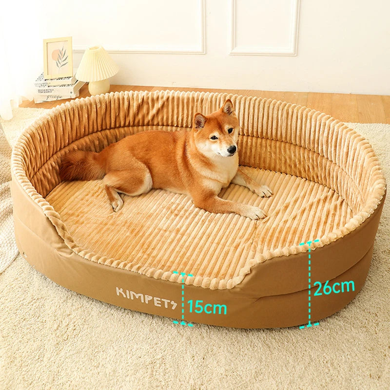 Kimpets Pet Dog Bed Removable Cat Mat Square Plush Kennel