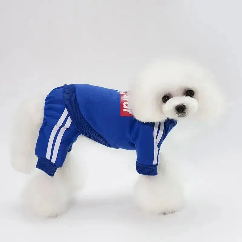Winter Warm Pet Apparel Jumpsuit, Printed Clothes Sweater
