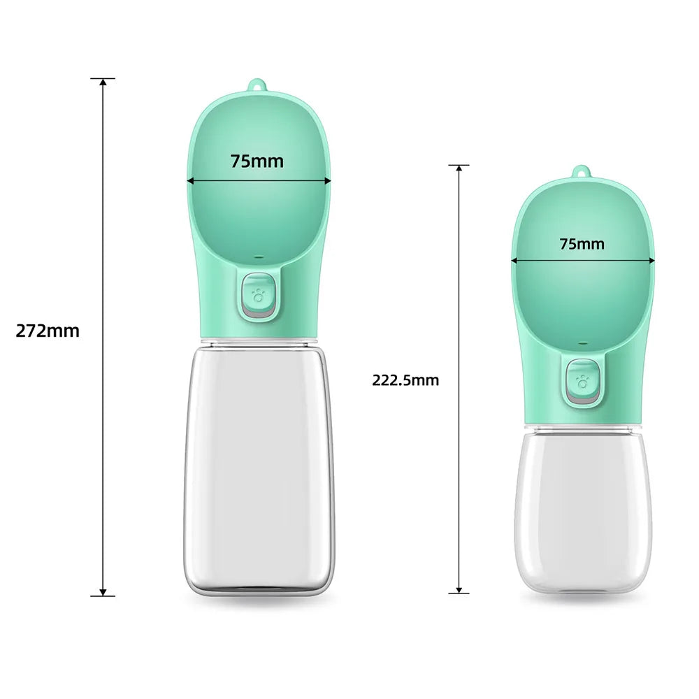 Portable Dog Water Bottle | Food and Water Container for Outdoor Travel | Pet Feeder Bowl & Water Dispenser