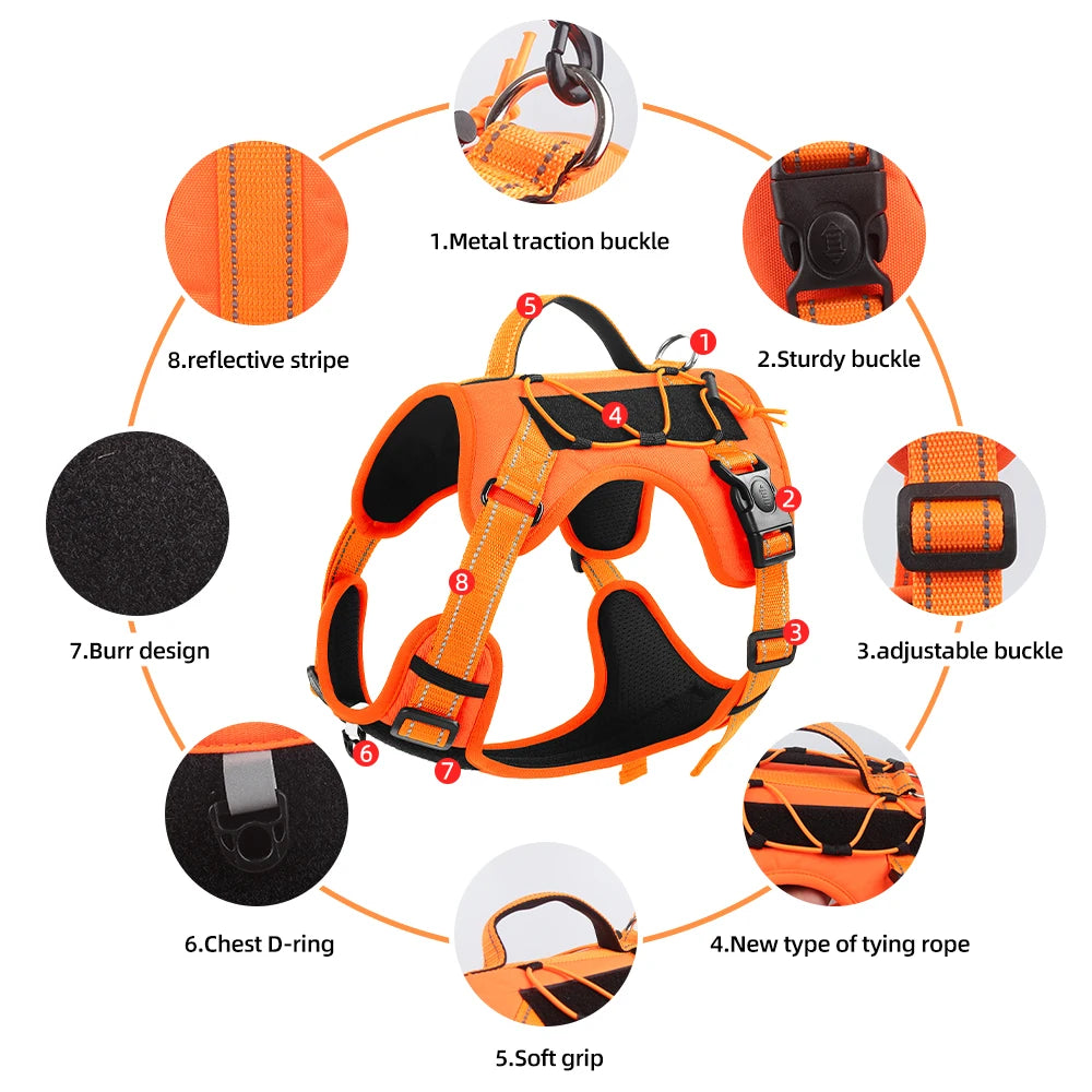 Brilliant Truelove No Pull Reflective Dog Harness | Adjustable & Comfortable