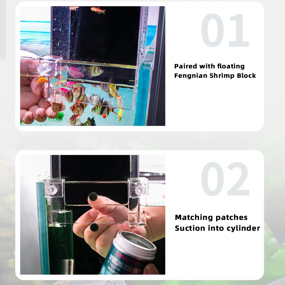 Clear Aerial Aquarium Extender | Negative Pressure Fish Tank with Ecological Landscaping Decoration