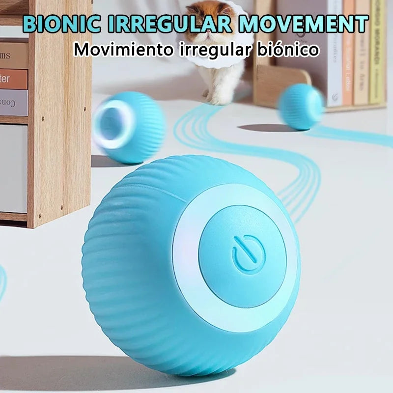 TOUA LED Electric Cat Ball | Automatic Rolling Smart Dog Toy for Interactive Training - Perfect for Cats and Kittens