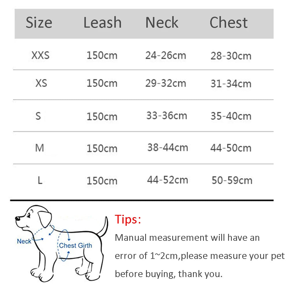 Adjustable Cat and Dog Harness Leash Set | Perfect for French Bulldogs, Puppies, and Chihuahuas - Ideal for Outdoor Walking