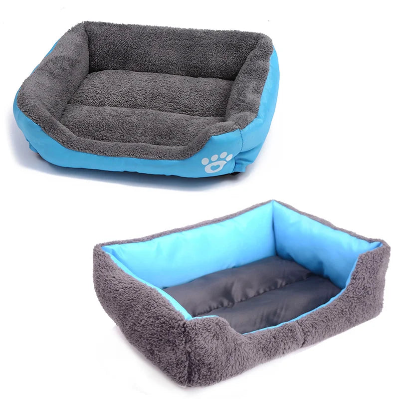 Large Square Nest S-3XL Pet Large Dog Bed for Small Medium Dogs Soft Fleece