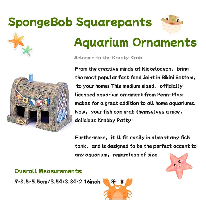 Cartoon Pineapple House Aquarium Decoration | Fish & Shrimp Shelter with Octopus & Crab Castle