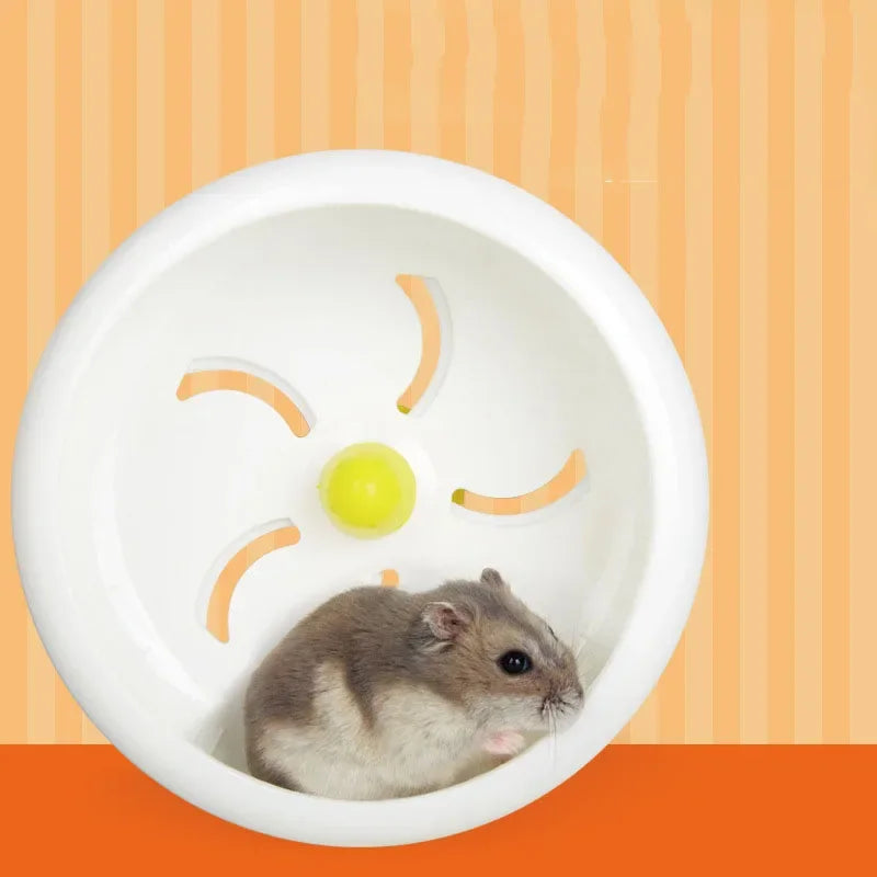 Silent Hamster Exercise Wheel | Plastic Running Disc Toy for Hamster Cage & Small Pet Sports Accessories