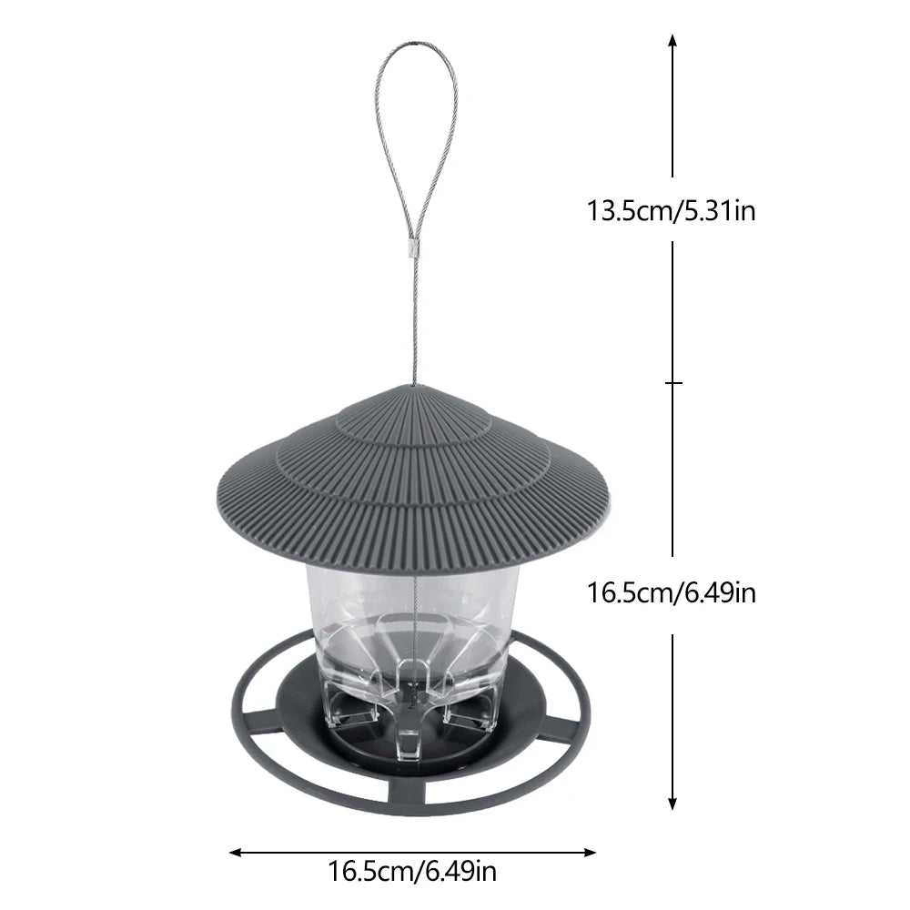 Transparent Hanging Bird Feeder | Outdoor Peanut Nut Feeding Station & Seed Food Dispenser