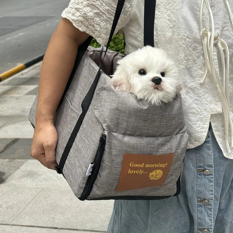 Portable Dog Car Seat Bed | Safe Travel Carrier for Small Dogs & Cats | Lightweight and Foldable
