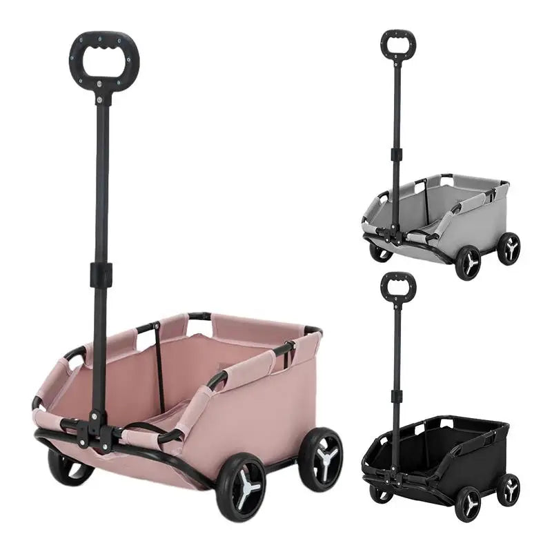 Lightweight Folding Pet Stroller | 4-Wheel Trolley for Dogs & Cats | Perfect for Travel & Shopping