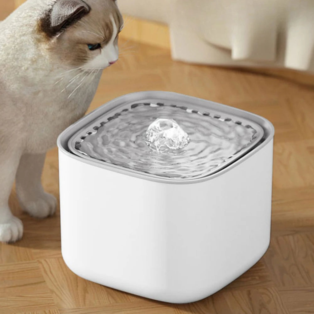 3L Automatic Cat Water Fountain | USB Electric Recirculating Filter Dispenser with Mute Operation