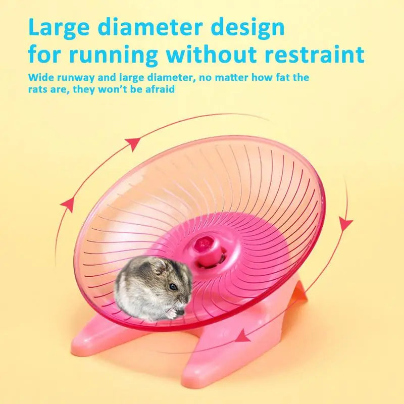 Transparent Anti-Slip Hamster Running Wheel | Indoor Exercise Toy for Healthy, Happy Hamsters
