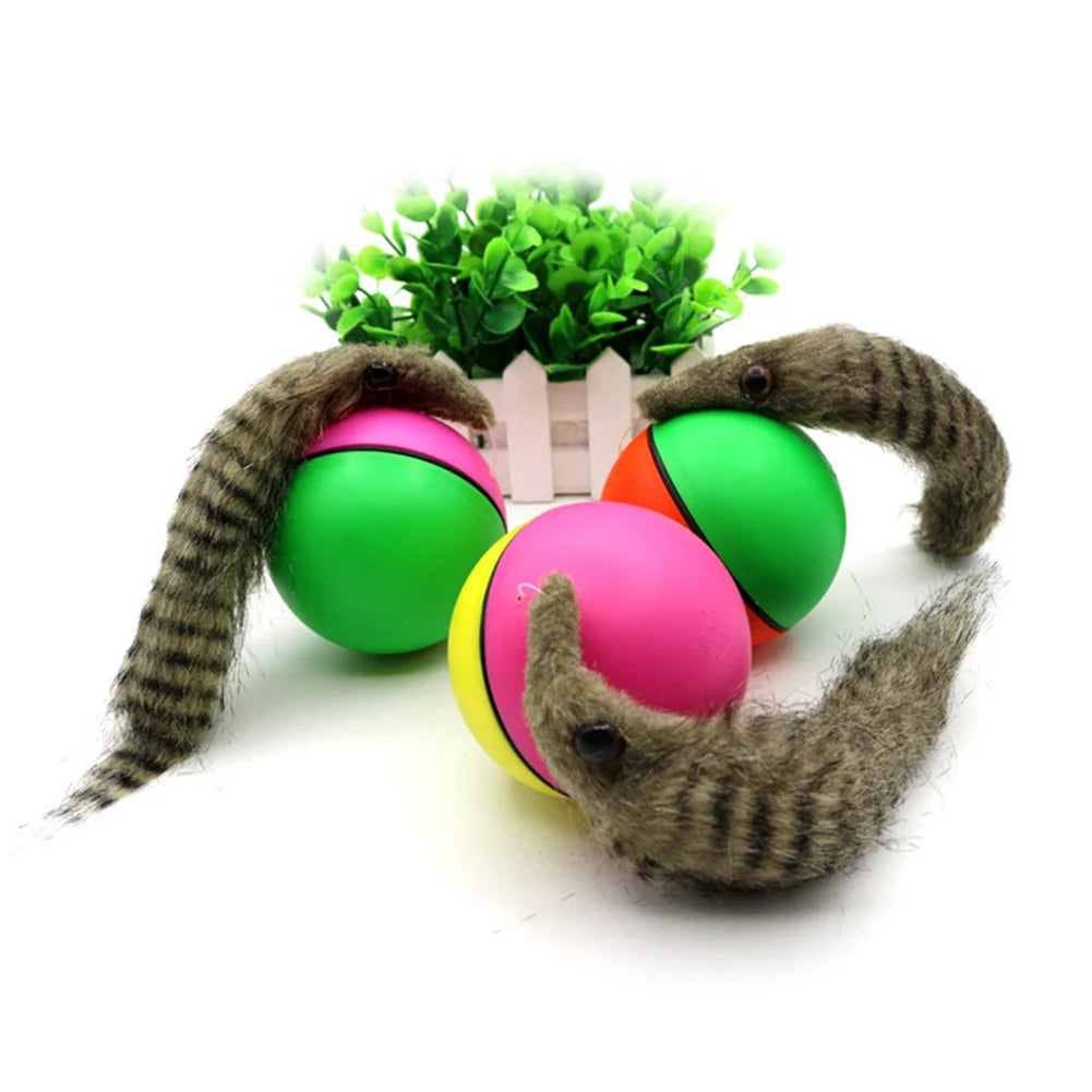 Electric Beaver Weasel Rolling Ball | Interactive Chasing Toy for Dogs - Agility Training Supplies