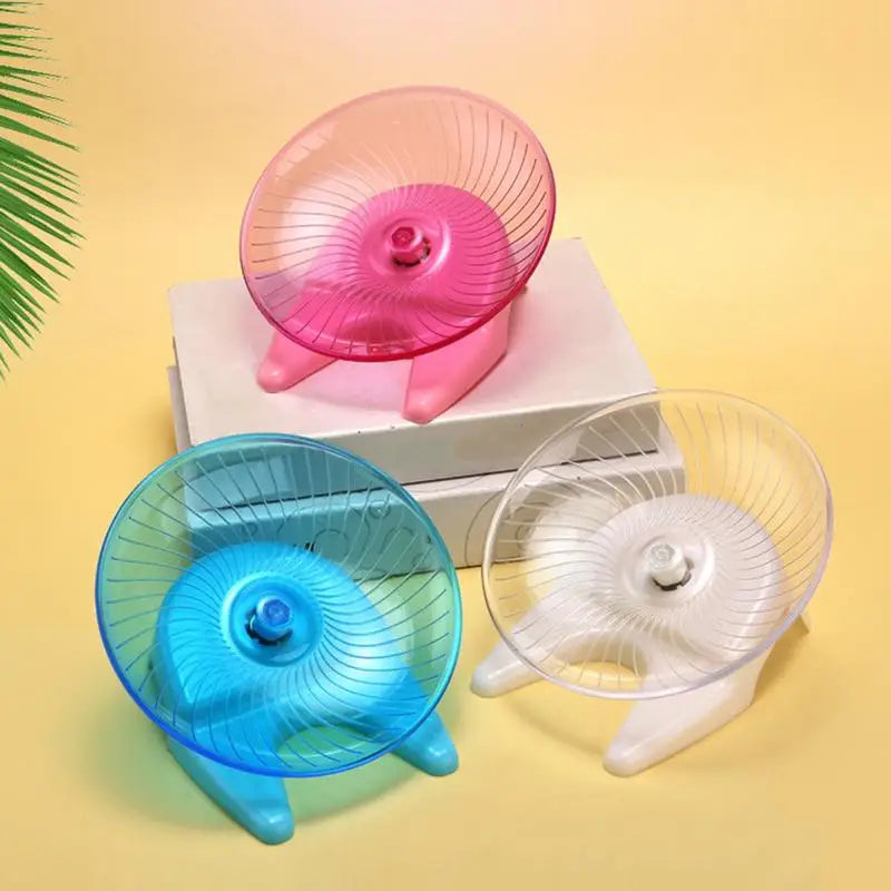 Transparent Anti-Slip Hamster Running Wheel | Indoor Exercise Toy for Healthy, Happy Hamsters