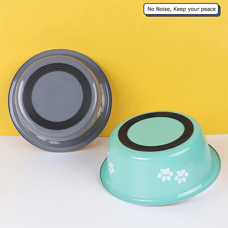 Non-Slip Dog Bowls | Stainless Steel Feeders for Small, Medium & Large Dogs | Pet Feeding Accessories