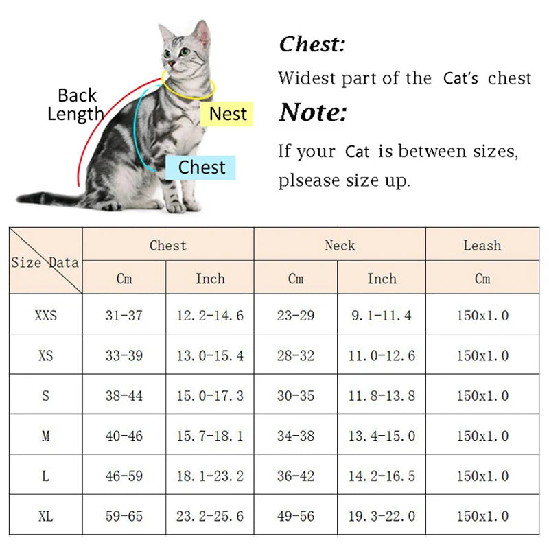 Luxury Cat and Puppy Harness & Leash Set | Winter Warm Reflective Vest for Small Dogs and Cats