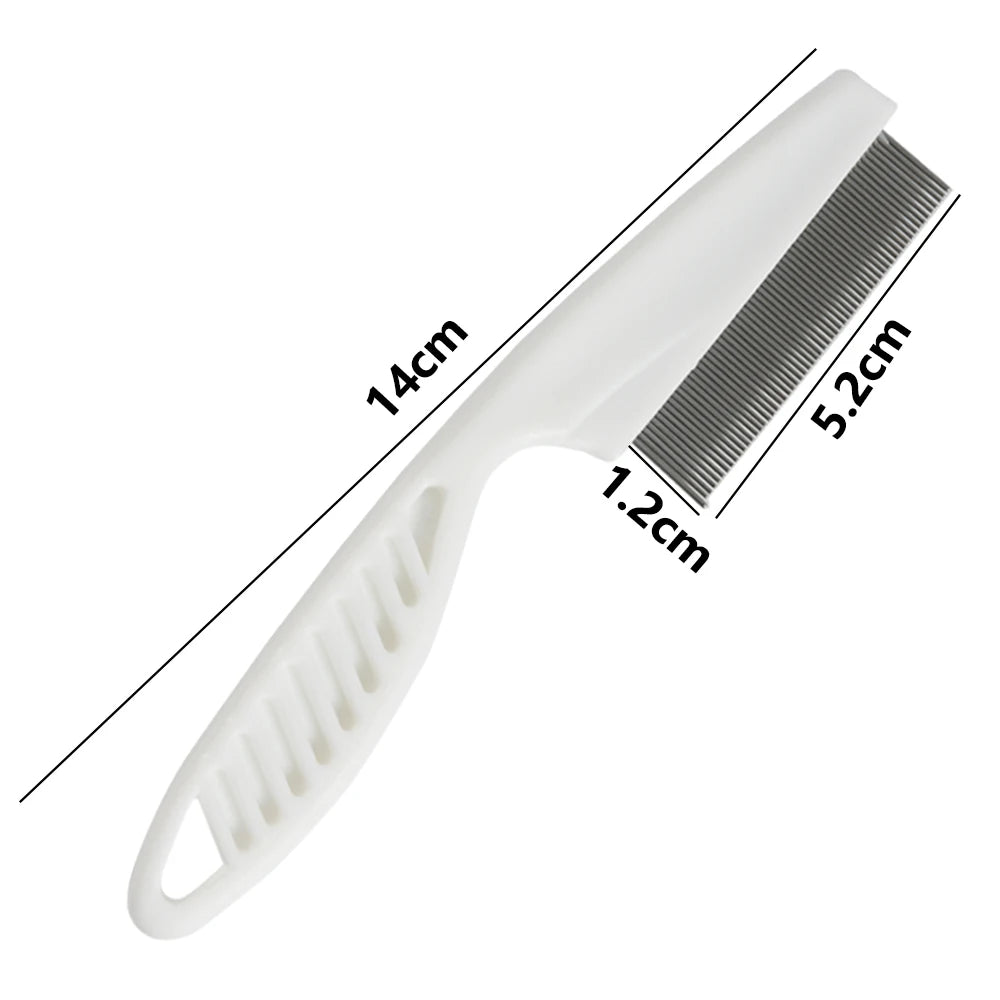 Stainless Steel Flea Comb for Dogs and Cats | Comfort Grooming Tool for Pet Hair Removal