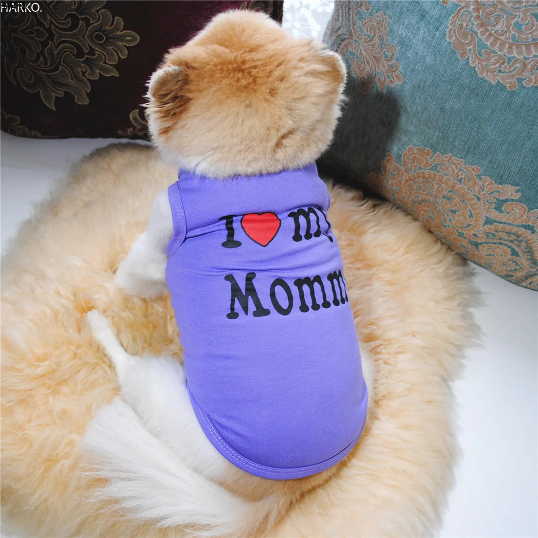 Cute Printed Summer Pets tshirt Puppy Dog Clothes Pet Cat Vest Cotton T Shirt