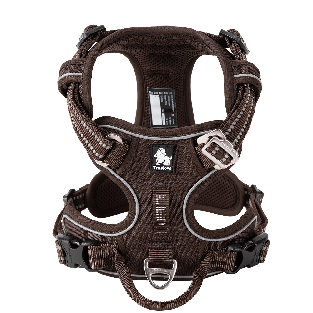 TrueLove Pet Harness: No Pull, Split Design for Small, Medium & Large Dogs | Fashionable Outdoor Harness