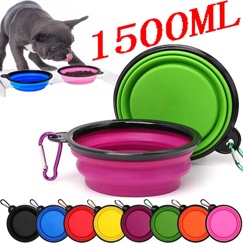 Collapsible Silicone Pet Bowl | Portable Dog Food & Water Bowl for Outdoor Travel