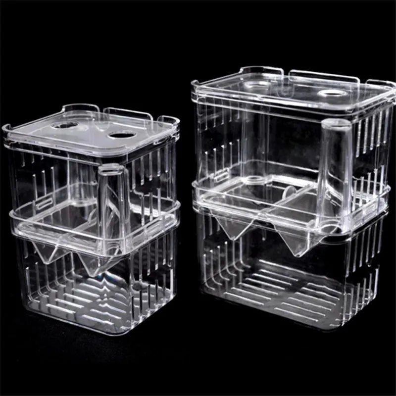 S/L/XL Aquarium Breeder Box | Acrylic Isolation Box for Fish & Shrimp