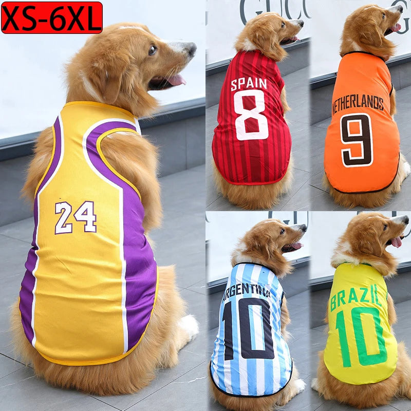Puppy Pet Clothes Dog Sport Jersey Pet Clothes